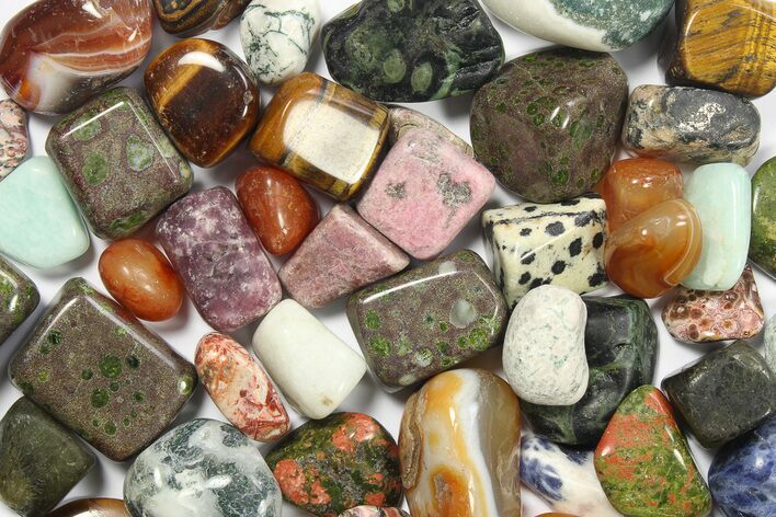 Mixed Tumbled Stones - 1 Pound - Photo 1